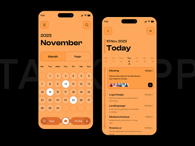 Task and Project Management Mobile App android app app design app interaction brutalism calendar dashboard ios management mobile mobile app mobile ui motion neo brutalism ui plan startup task task manager ui ux