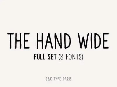 The Hand Wide Font Coll. (8 fonts) decorative fancy fonts font font bundle font typeface fonts handwriting handlettered handwriting font headline lowercase magazine readable sans serif