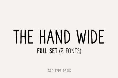 The Hand Wide Font Coll. (8 fonts) decorative fancy fonts font font bundle font typeface fonts handwriting handlettered handwriting font headline lowercase magazine readable sans serif