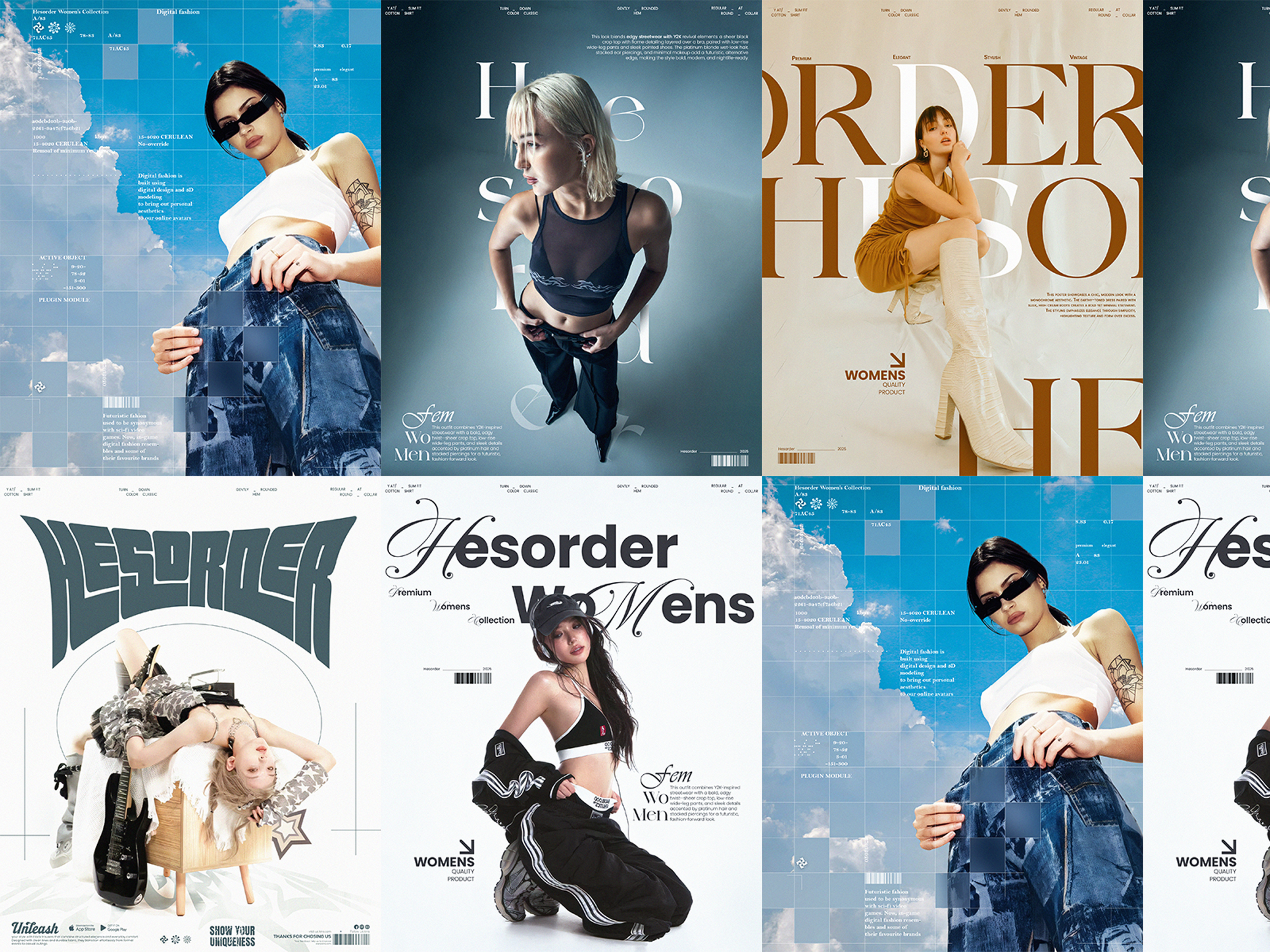 Fashion Social Media Poster Design advertisement creative fashion graphic design modern photoshop poster social media post