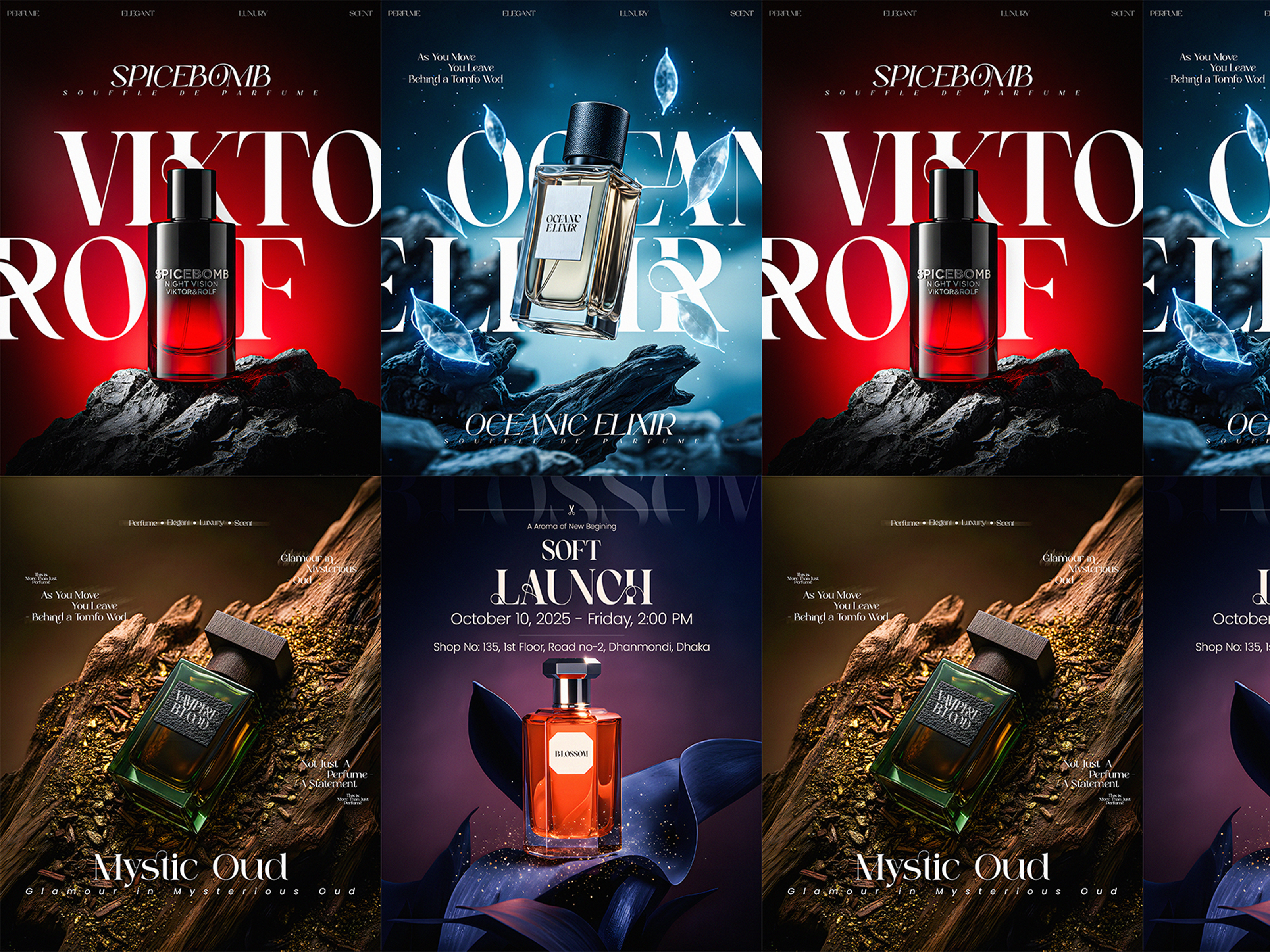 Perfume Social Media Poster creative design fashion graphic design modern perfume poster premium social media post