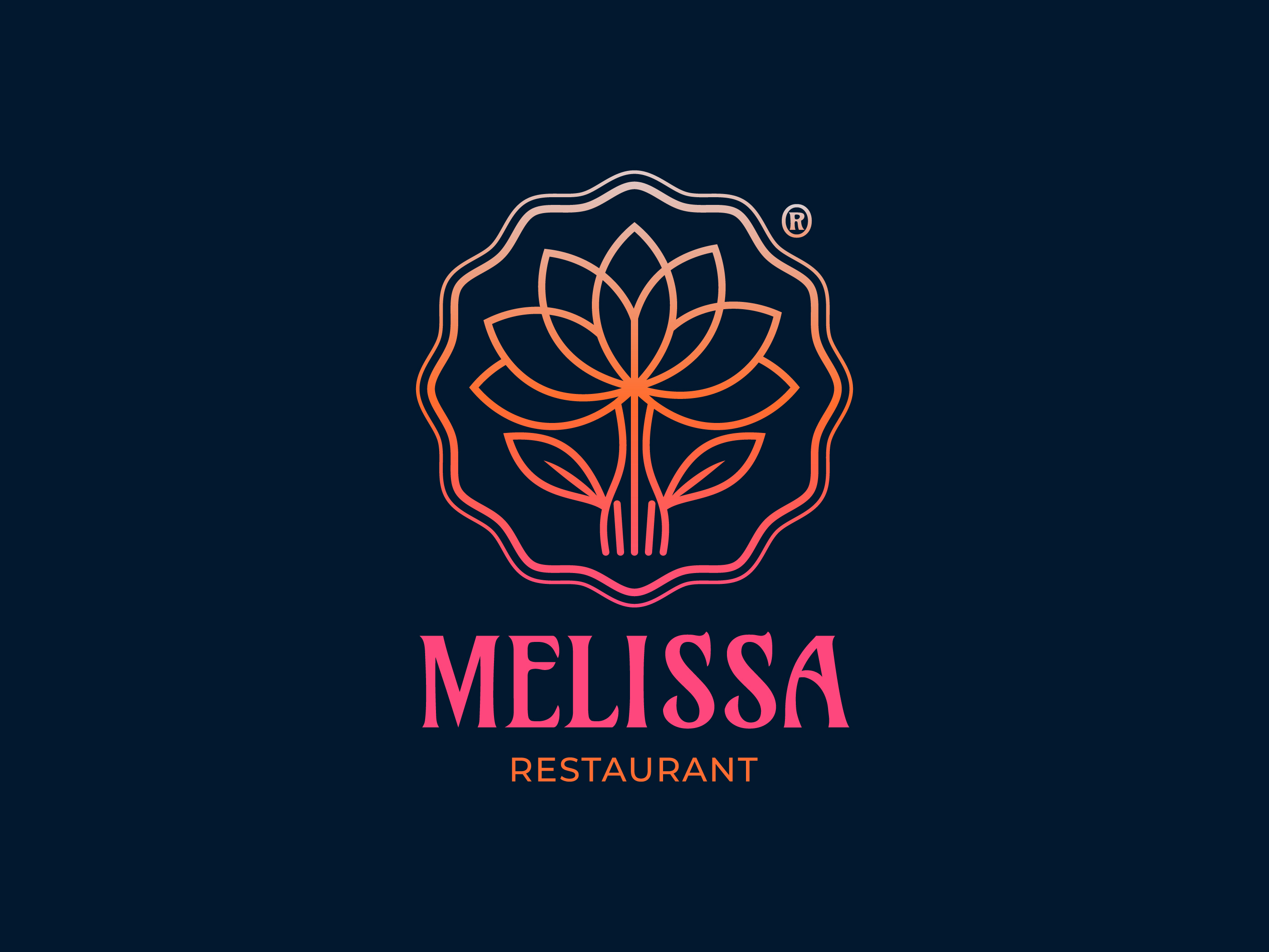 Example of Restaurant Logo | Cafe Bar Food Logo