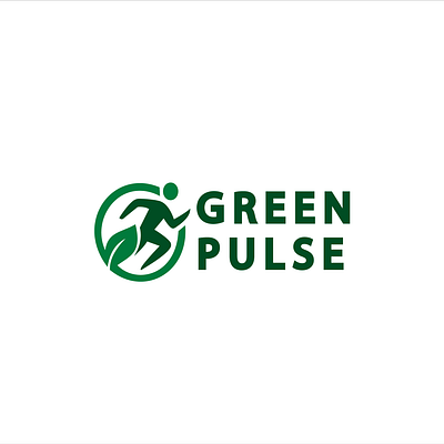 Running branding graphic design logo