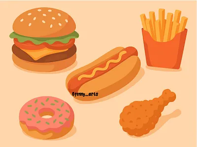 Various Fast Foods burger cheeseburger cuisine culinary delicious eating fast food fries gourmet hamburger hotdog meal menu restaurant sandwich slice snack takeaway tasty
