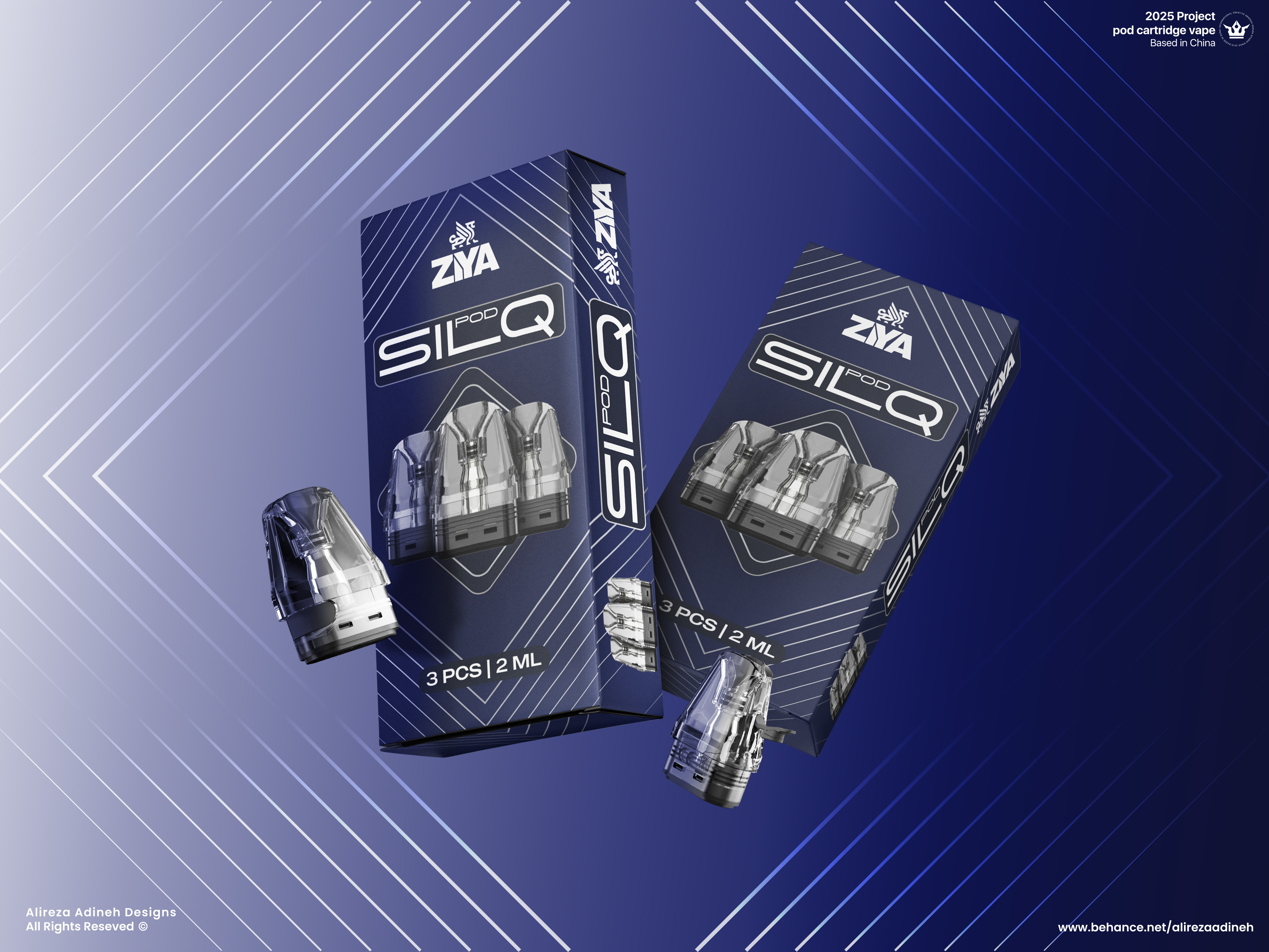 Pod cartridge vape Packaging | Branding 3d baranding branding graphic design packaging pod podvape smoke smoking vape vaper vaping