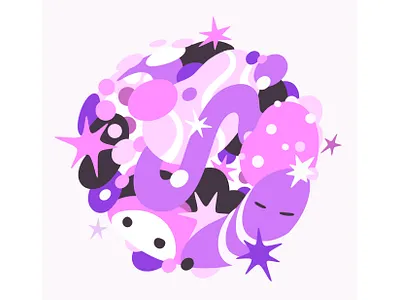 Sphere abstract branding cartoon character concept design illustration zutto