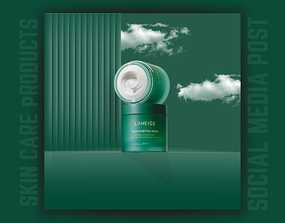 Skin Care Products ( Social Media AD) ad branding cream graphic design korean media new night post product skincare social trend