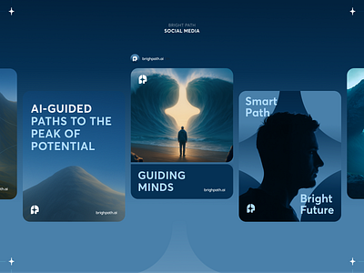 BrightPath AI – Brand Identity for Social Media brand identity branding package guide branding website chatbot ui edtech edtech platform edtech saas edtech ui education icons education logo education post education website learning platform lms dashboard logo modern brand identity social media social media design tech branding visual identity