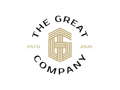 The Great Company badge logo brand identity g logo icon identity logo initial logo letter logo logo logo design logomark logotype mark modern logo monogram t logo vector