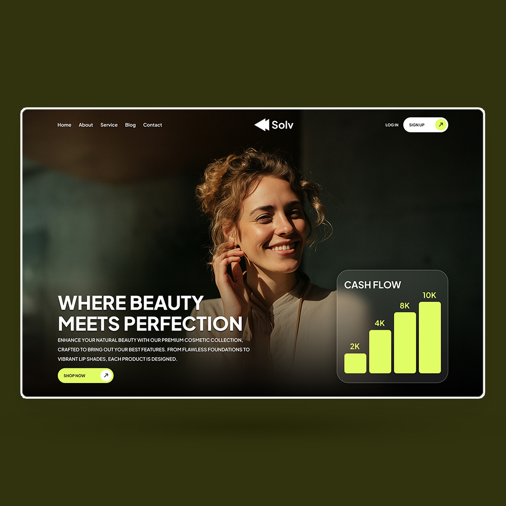 Solv Cosmetics Product website design adobe photoshop adobe xd app branding design elementor figma graphic design illustration landing page logo solv ui uiux vector web web design website website design wordpress