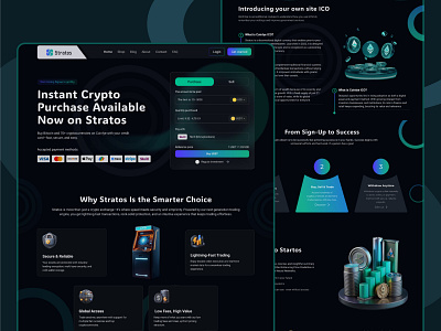 Premium Crypto Exchange Interface for Fast Trading buy sell crypto landing page crypto trading crypto wallet crypto website cryptocurrenc cryptocurrency website dark mode design design digital crypto design exchange exchange landing page landing page modern crypto trading landing page ui ux web design web3 landing page website design inspiration