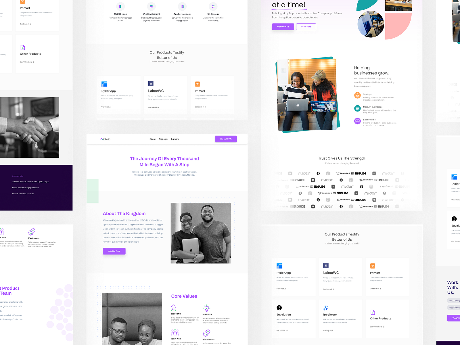 Lakexio SaaS Company Website by Tayotane - Product Designer on Dribbble