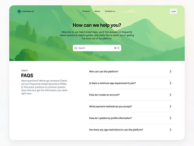 FAQ Page - Consistent UI consistent ui consistentui ui untitledui