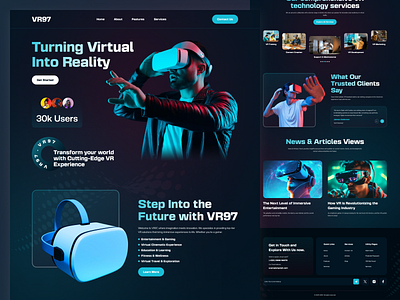VR Box Website Landing Page Design loopstudio landing page