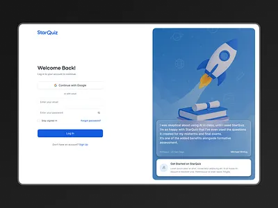 Login Page - Educational Platform app dashboard dashboard design digital design education education platform educational platform login flow login page mobile app platform design sign up ui ui design web app web design