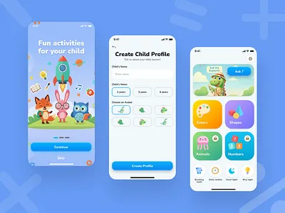 Kids App for Alphabets & Story ai kids app app children design ios ios app kids kids app kids app design kids education learning app ui uiux ux