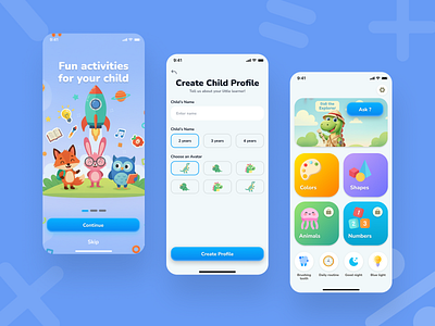 Kids App for Alphabets & Story ai kids app app children design ios ios app kids kids app kids app design kids education learning app ui uiux ux