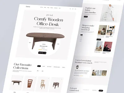 Furniture eCommerce Website e commerce website ecommerce web ecommerce website furniture web design furniture website home page interior design interior website landing page shop website ui ux web web design web development web3 webdesign website design websitedesign