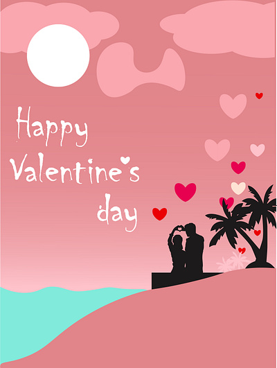 Happy valentine graphic design poster design valentine
