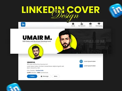 ✨ New Design Drop! 🎨 Linked IN Cover 3d animation banner branding graphic design linked banner linkedin linkedin cover logo motion graphics social media design ui