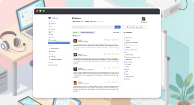 Teaching Analytics Hub Concept — Feedback & Ratings dashboard design edtech figma product design reviews ui