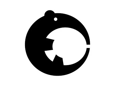 Simple Round Anteater Logo animal ant anteater bears circle logo minimalist round