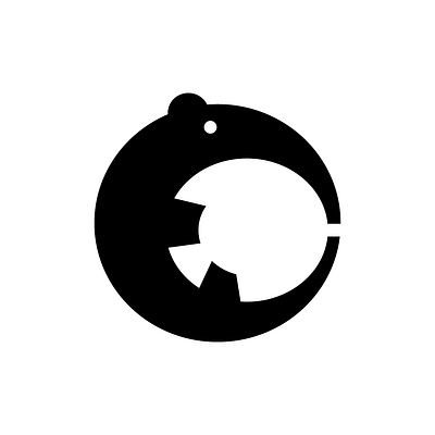 Simple Round Anteater Logo animal ant anteater bears circle logo minimalist round