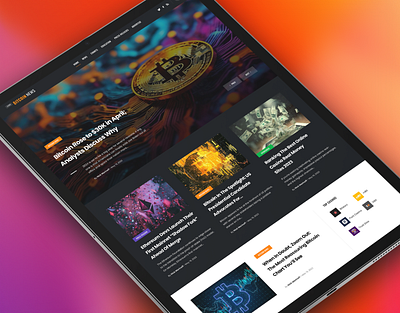 LiveBitcoinNews bitcoin blog crypto news uiux webdesign website wordpress