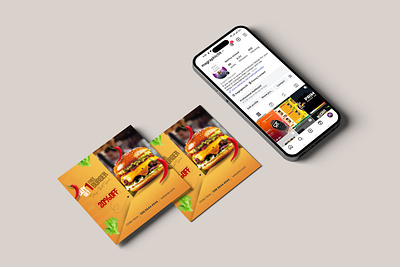 Food Social Media POst Design brand identity food menu graphic design poster resturant poster social media poster