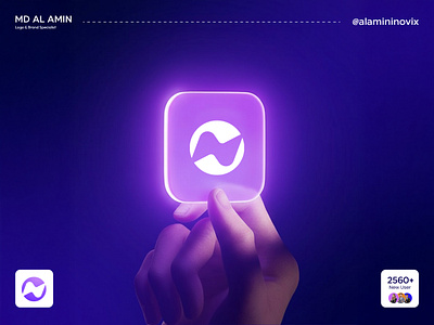 Letter N Tech Logo | Modern Futuristic Branding modern business logo