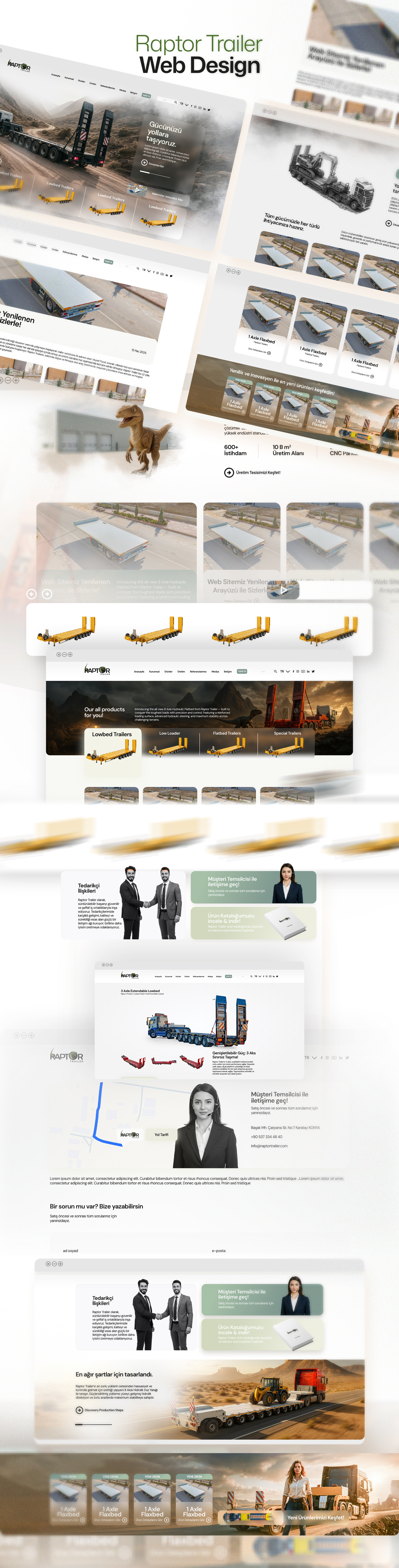 Industrial Website UI Concept for Raptor Trailer designtrends