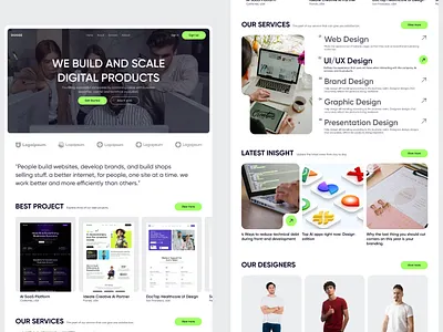 DIGISIDZ – Digital Agency Website UI Design agency landing page