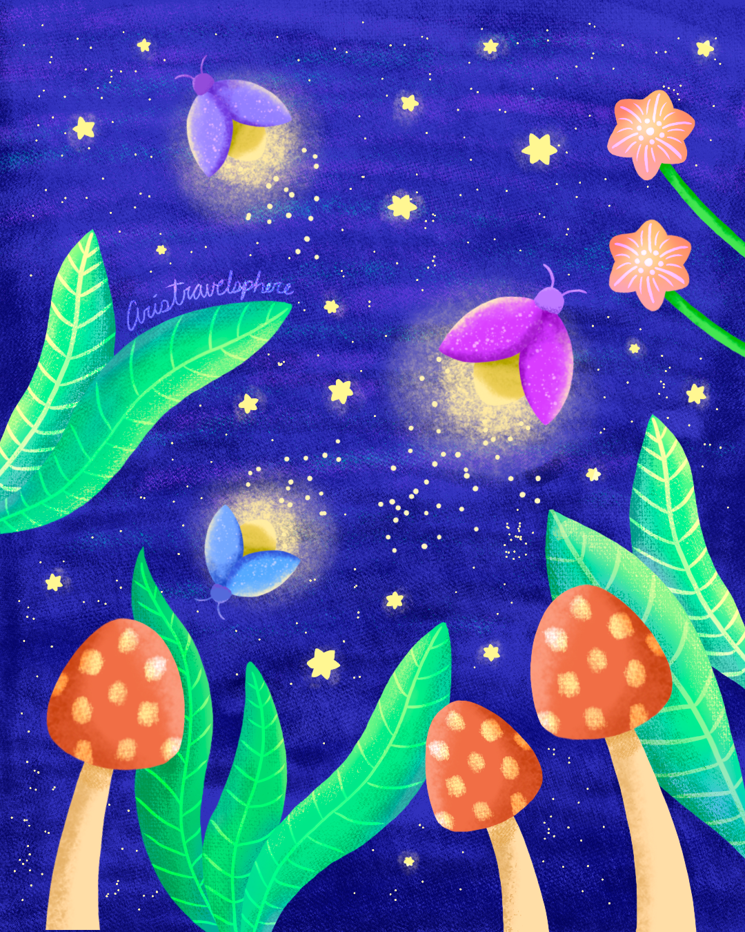 Inktober Day 23 Firefly ✨ childrens illustration cute digital drawing firefly hand drawn illustration illustrator playful procreate