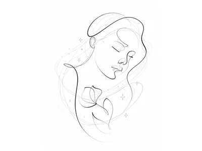 One line art illustration abstract line art canada continuous line art custom line art fine line art gift idea hand made illustration illustration art line art line drawing mamury outline pet reels tattoo unique artwork unique gift usa victor line art