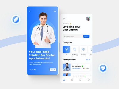 Eclinic Mobile App app design eclinic health mobile app ui ui design ux ux design