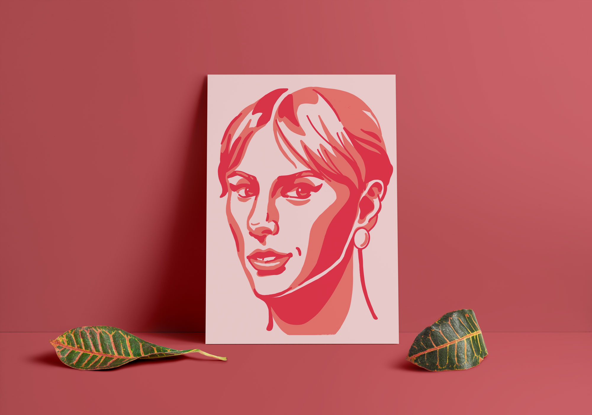 Female Popstars illustration print