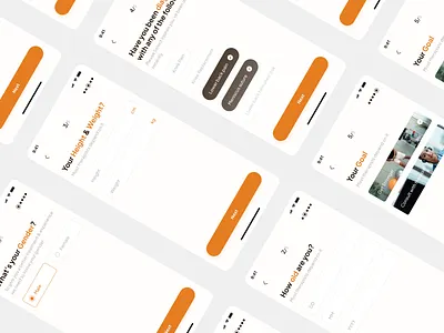 Optimum Patient & Physiotherapist Complete profile Flow complete profile mobile app ui ui design user interface user research ux ux design