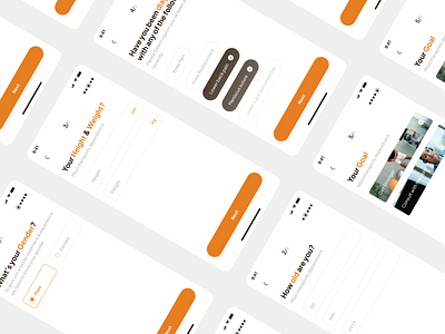Optimum Patient & Physiotherapist Complete profile Flow complete profile mobile app ui ui design user interface user research ux ux design