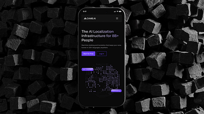 CAMB.ai - Voice AI Branding ai branding branding experience dark mode design experience design figma graphic design iconography identity design illustration logo ui uidesign uxdesign visual design voice ai webdesign websitedesign