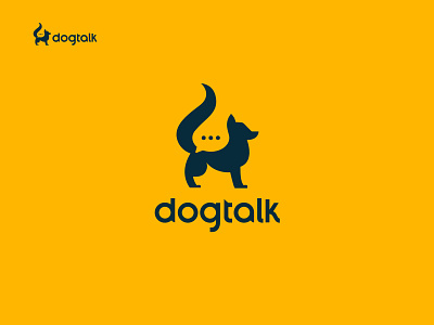 Dog Talk Modern Minimalist Logo and Branding Design brand identity brand logo branding business logo colorfull company dog logo dog talk flat graphic design logo logo design logo mark logotypho massage minimal logo minimalist logo modern nimal logo vector