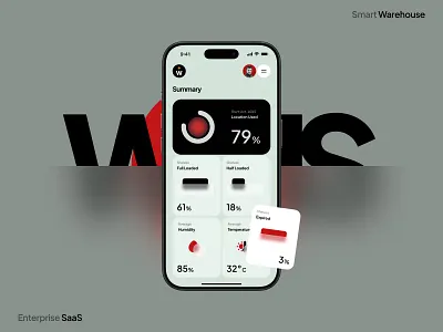 WMS Enterprise SaaS — Smart Warehouse Mobile App Design 2025 design trend app design mobile app smart warehouse ui trend warehouse app warehouse dashboard warehouse management system wms