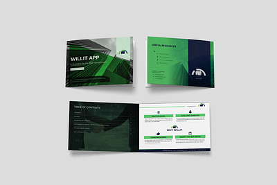 A4 Landscape Business Brochure - WILLIT APP sales and marketing