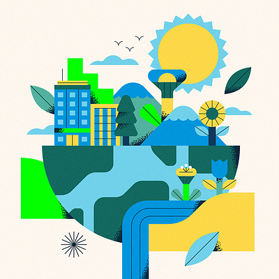 Brookfield Properties - Sustainability 3d animation app branding design flat graphic design icon illustration illustrator logo minimal motion graphics typography ui ux vector web web design website