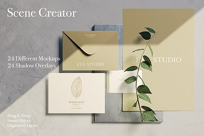 Scene Creator Mockup PSD box box mockup branding macbook mockup mockup packaging scene creator scene creator mockup scene creator mockup psd scene creator top view scene generator template