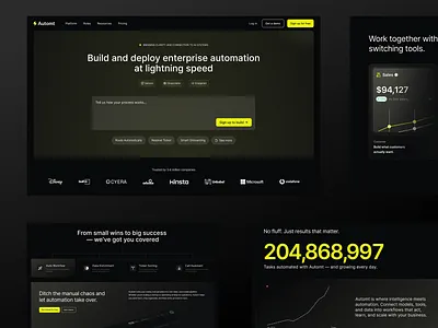 UI Design for Automt: AI Workflow Automation at Scale ai ai workflow automation automation conversion conversion optimization landingpage leads product design product design case study saas landing page design uiux for ai platforms ux strategy web