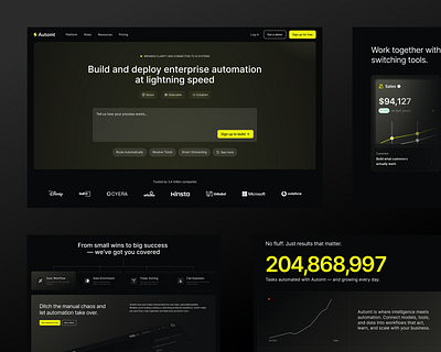 UI Design for Automt: AI Workflow Automation at Scale ai ai workflow automation automation conversion conversion optimization landingpage leads product design product design case study saas landing page design uiux for ai platforms ux strategy web