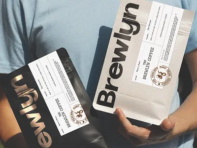 Coffee Shop Branding and Packaging Design best branding designer dribbble best coffee branding 2025 black white red brand identity branding branding agency brewlyn coffee coffee branding coffee shop branding label design local coffee shop branding logo logodesign modern logo packaging design top logo designer dribbble typographic logo