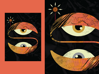 Poster 842 - “Spy Network” art color design eye font graphic illustration letterform make something everyday poster s spy type typography