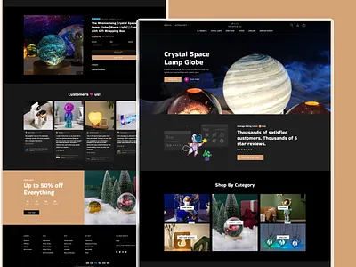 WebApp UI/UX Design for Crystal Lamp Store buildsign case study creative agency design system digital product design ecommerce website figma design minimal design modern ui online store design portfolio project product page design responsive design ui ux ui ux design user experience user interface visual design web design website redesign