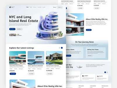 Real Estate Landing Page efatuix elite realty estate home living homepage landing page luxury real estate property property listing property management real real estate real estate agency real estate landing page real estate web web web design website design